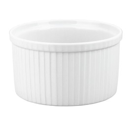 Pillivuyt Porcelain 8-Cup, 7-1/4-Inch Deep Classic Pleated Souffle Dish