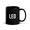 Leo Mug Black - Size: 15 oz