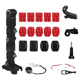 Camera Motorcycle Mount Helmet Chin Mount for GoPro 8/7/6/5/4 4+ 3 Series and Other Action Cams