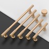 Amerdeco 10 Pack Champagne Gold Cabinet Pulls 3Inch(76MM) Hole Centers
