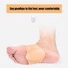 2 Pairs Arch Pad Adhesive Support Silicone Insole Elastic Flat
