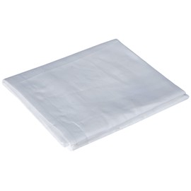 ESSIX d 68-10001-201037 SXU Rectangular Satin Cotton Pillowcase 50 x 70 cm Plain White
