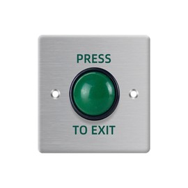 YAVIS 86 Waterproof Metal Access Control Export Button, Outdoor Automatic Reset Electric Lock Controller Button, Stainless Steel Export Button