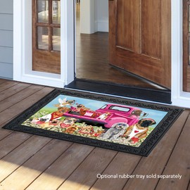 Briarwood Lane Happy Valentine's Dogs Doormat Puppy Love Humor Indoor Outdoor 18" x 30"