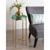 Kate and Laurel Celia Round Foldable Tray Accent Table, 14"