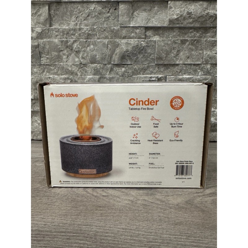 Solo Stove Cinder Tabletop Fire Bowl - Brand new! NAVY