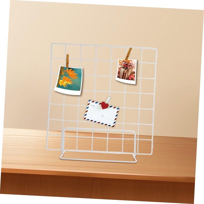 Alipis 2pcs Display Stand Tabletop Grid Display Wire Grid Display