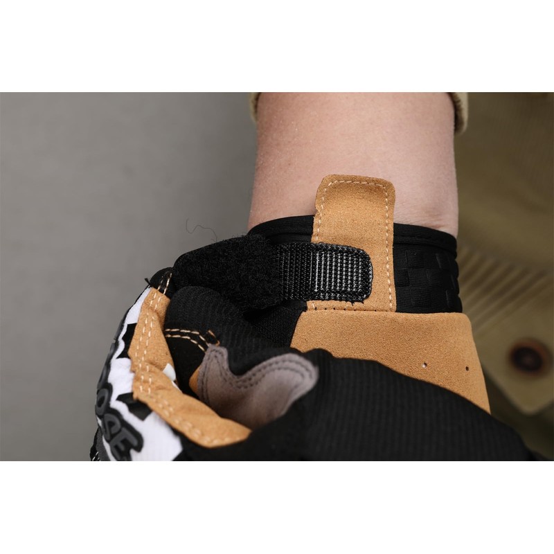 EXCEREY Chessboard Grid Motorcycles Racing Bicycles Full Finger Gloves for