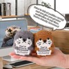 TOYMIS 2pcs Positive Sea Otter, Emotional Doll Support Crochet Animals