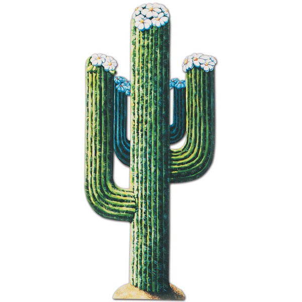 Beistle Jointed Cactus Cut Out Wall Decoration For Cinco De Mayo Fiesta Theme Party Supplies Wild Western Decorations