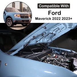 Car Front Hood Lift Supports Kit Compatible with Ford Maverick 2022 2023 2024 Front Hood Lift Support Shock Struts Replacement Assist Hydraulic Rod Gas Charged Strut Shock Lifting Bracket Accessories