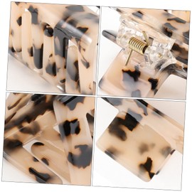 Healeved Retro Acetic Acid Ponytail Jaw Clip Delicate Vintage Hair Clamp for Women Durable Elegant Hairpin for Indoor Use Stylish Lightweight Hair Accessory for Chic Hairstyles