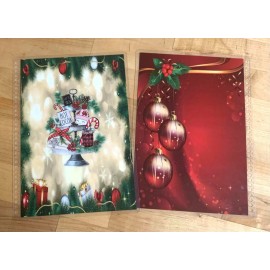 Handmade Farmhouse Plate Merry Xmas Cover Set 4 use w/ ErinCondren A5 Coil Spiral Planner