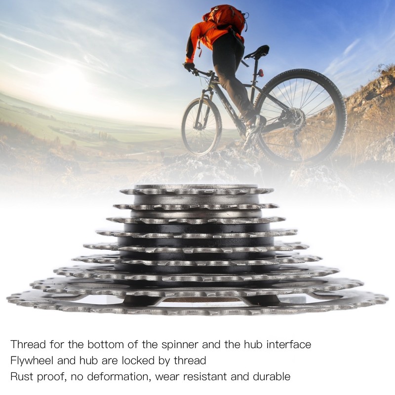 Bike Freewheel 9 Speed 13‑32T Rust Proof No Deformation Wear