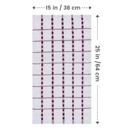 Utopia Towels Kitchen Towels 12 Pack, 15 x 25 Inches, 100% Ring Spun Cotton Super Soft and Absorbent Linen Dish Towels, Tea Towels and Bar Towels Set (Burgundy)