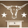 Longhorn Stencil - 30.5 x 16.5cm (M) - Reusable Cow