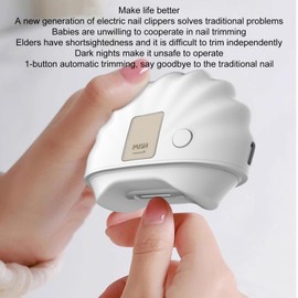 Electric Fingernail Cutter | Automatic Polishing Fingernail Trimmer - Nail Scissor, Low Noise Clipper, Nail Polisher for Trimming and Grooming