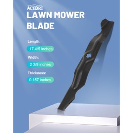 ACEBRI RZT50 Mower Blades 50 inch for Cub-Cadet for Troy Bilt 742-04053A 742-04123 942-04053C 942-04123, for Cub-Cadet Troy Bilt 50'' deck RZT 50 LT1050 LTX1050, 3 Pack