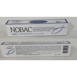 Nobac Fluoride Free NoBac Toothpaste Kills bacteria & virus No Artificial Colors