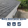 Pearwow 5inch Gutter Guard,48Ft Stainless Steel Mesh Gutter Covers,Heavy Duty