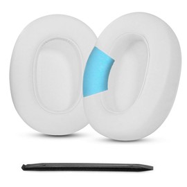 YunYiYi Ear Pads Replacement Ear Cushions Compatible with Sony ULT WEAR/ULT WEAR 900N Noise Cancelling Bluetooth Headphones Earpads Headband Cover Parts (White)