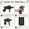 Honeydak 3 Pack Plastic Spray Bottles Black 34 oz Heavy