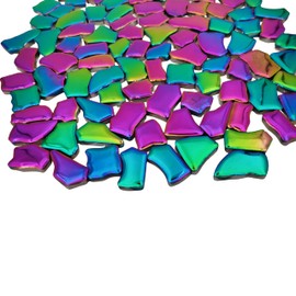 500g Irregular Ceramic Mosaic Tiles 2-4cm Mosaic Stones for DIY Mosaic Making Craft Hobby Art Home Decor Wall Decoration (Rainbow)