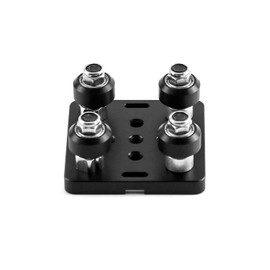 TUZUK Mini V Gantry Rod Plate with Wheel for V Groove Aluminum Profile 3D Printer Accessories Parts Set for CNC Kossel Nema 23 Black Wheel