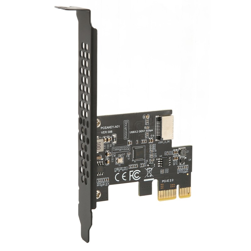 PCIE to USB 3.2 Expansion Card Black 5Gbps High Speed
