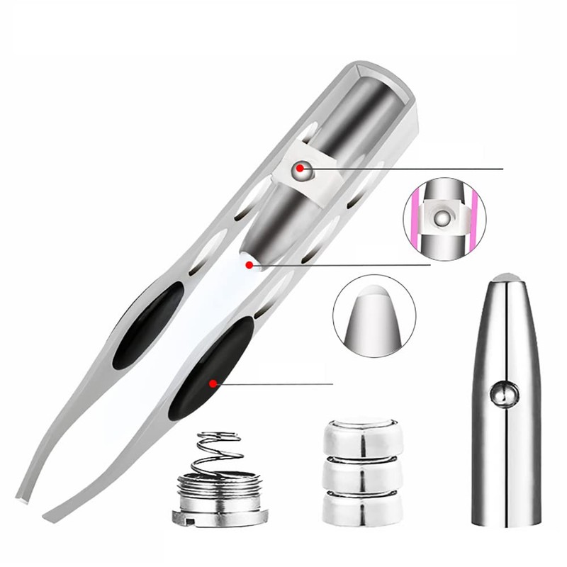 VOANZO Pack of 2 Precision with LED Light Eyebrow Eyelash