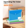 Flow fire A4 Plastic Wallets with Popper, 18 Pcs A4