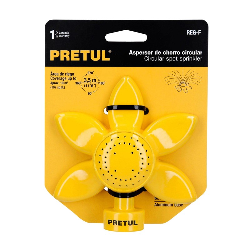 Pretul REG-F, Aspersor base de aluminio, chorro circular,