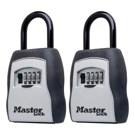 Master Lock Kit 2x Candados Caja Llaves Grillete Puerta Master Lock Num