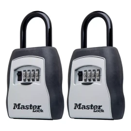 Master Lock Kit 2x Candados Caja Llaves Grillete Puerta Master Lock Num