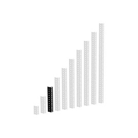 Adam Hall Mounting rail 6 HE (Pack of 1)