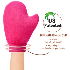 Sanfery Self Tanner Mitt - Self Tanning Mitt Applicator, Self Tanning Glove for Self Tan Mitt, [No Slide] Tanning Mitts Self Tanner Mit, Self Tanner Glove, Sunless Tanner Mitt, Self Tan Mit, Tan Glove