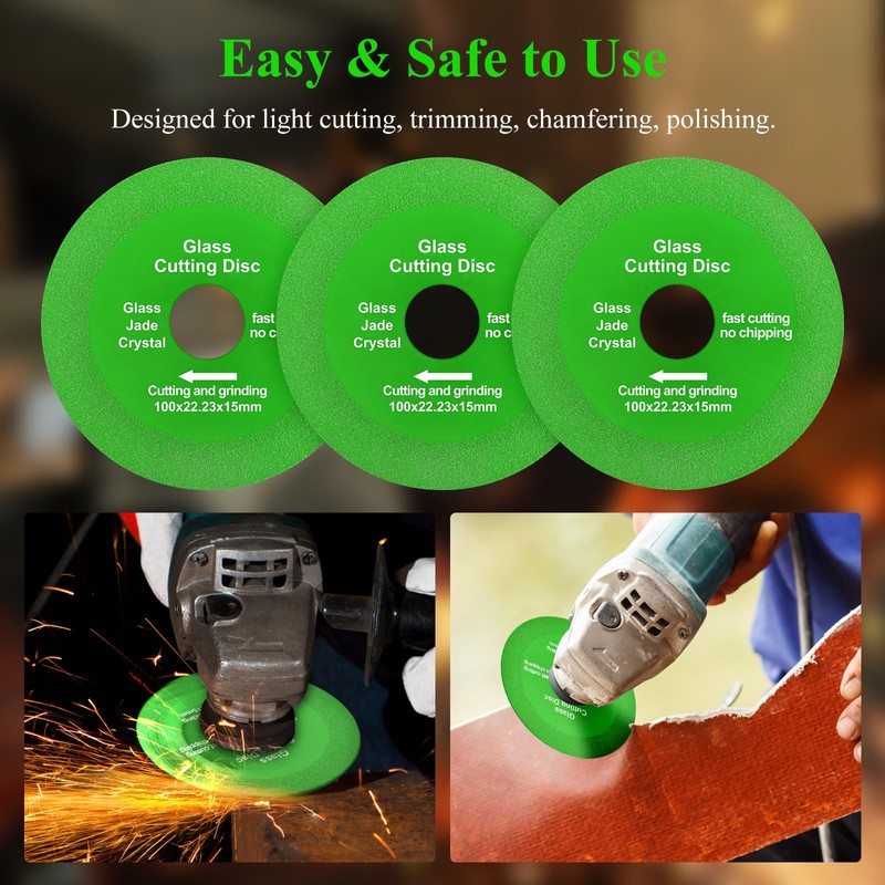 10 Pack Glass Cutting Disc 4 Inch for Angle Grinder,