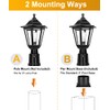 FUDESY Dusk to Dawn Sensor Outdoor Post Light, Waterproof Pole