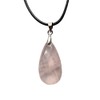 VIE VIE Teardrop Faceted Pendant (Rose Quartz)
