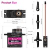 Beffkkip 12PCS MG90S 9g Micro Servo Motor Metal Gear for