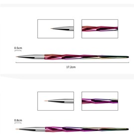 Baluue 10pcs Rhombus Nail Art Brush for Creative Manicure and Painting Nail Carving Tools for Professional and Home Use Unique Design