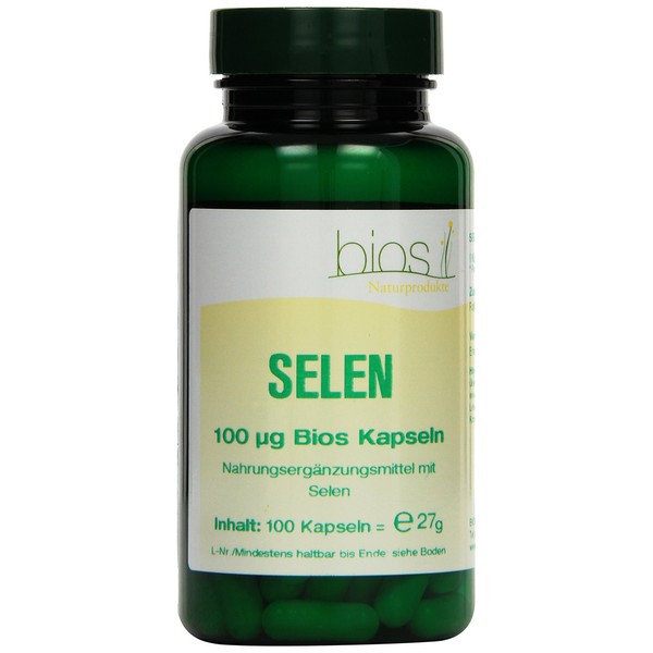 Bios Selenium 100 μg, 100 Capsules, Pack of 1 (1 x 27 g)