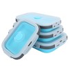 4Pcs/Set Silicone Lunch Box Collapsible Food Storage Container Bento Box