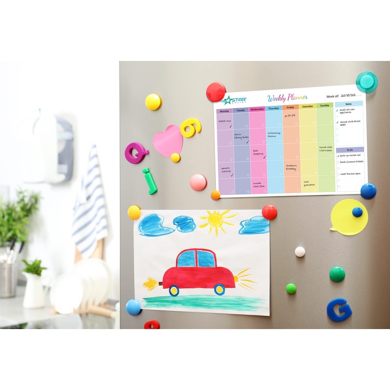 Monthly Planner Pad Personal Organiser with 52 Tear Off Colour