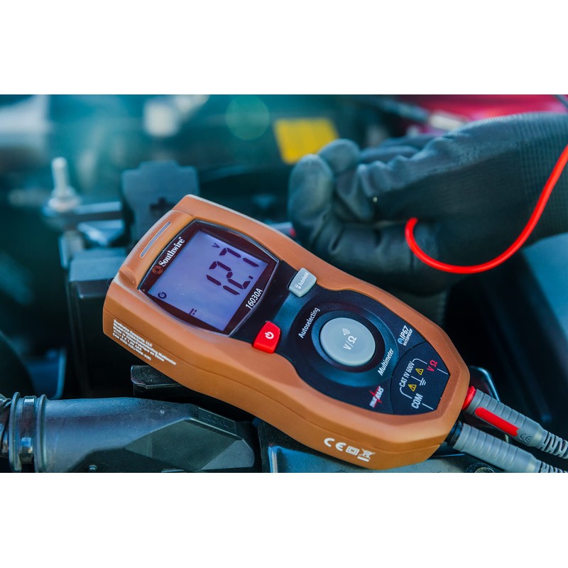 Southwire Multimeter Compact 3-in-1 - Built-In Voltage Detector & Flashlight