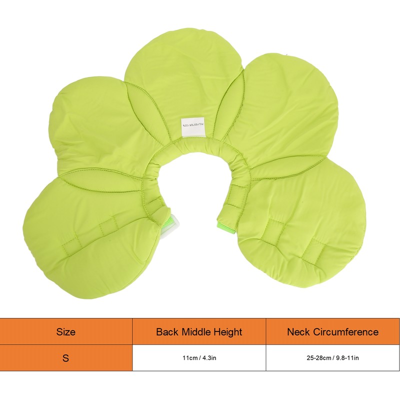 Pet Recovery Collar Adjustable Lightweight Prevent Licking Sunflower Shape Cute