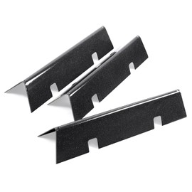 7635 & 67045 Flavorizer Bars for Weber Grill Parts Spirit I & II 200 Series E210 S210 E220 S220 Gas Grills, Upgraded Porcelain Enameled Heat Plate Replacement Parts 15.3”,GS4 Flame Guards 3 Pack