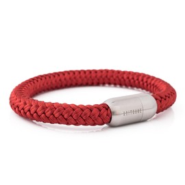 Akitsune Portus Sailing Rope Bracelet | Magnetic Capsule Clasp Bracelet Women's Anchor Men's Maritime - Silver, Nylon