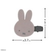 SHOBIDO Miffy Flocked Die Cut Bangs Clip MF46385 Dick Bruna