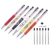 6 Pcs Stylus Pen Crystal Capacitive Ballpoint Pen Diamond Retractable